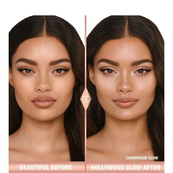 NWT- HOLLYWOOD GLOW GLIDE FACE ARCHITECT HIGHLIGHTER SHADE:CHAMPAGNE GLOW - Picture 5 of 14